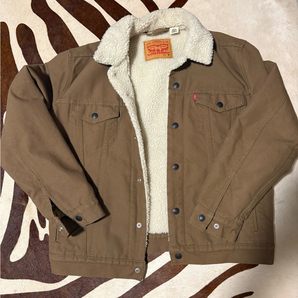 Levi Strauss Fleece Lined Trucker Jacket
